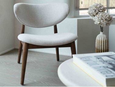 Dianne Lounge stoel Walnoot 